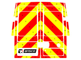 Striping Iveco Daily 2014 H2 - Chevrons T7500 Rood
