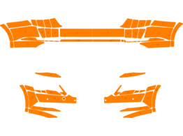 Arisco Sto stangen Skoda Superb Hatchback 2015- Avery Prismatic Orange FPS   RPS