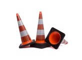 Traffic Cone  4 2kg fully retroreflecting foil red