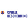 Logo  8 75 cm    opschrift Civiele Bescherming oranje/blauw klasse I