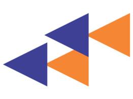 Civiele logo 4 driehoeken oranje/blauw klasse I