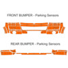 Arisco Bumpers VW Transporter T6 2016 2021 Avery Prismatic Fluo Orange Front PS   REAR PS