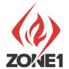 Logo 2 Farben - vinyl HVZ Zone 1  Rot/Schwarz 
