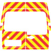 Striping Renault Master/Opel Movano/Nissan NV400 2013 H2 - Chevrons T7500 Red/Yellow 10 cm - 2 rear