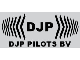 Logo 1 Farbe - DJP Pilots BV 80 5x28 cm  Schwarz 