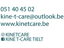 Logo 1 color - Kine T-Care 29x45 cm  Petrol 