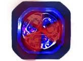 Button Blast MC Rood/Blauw  1 set   2 lichtunits 