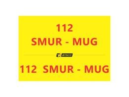Lettering  112 SMUR - MUG   hood and rear doors 