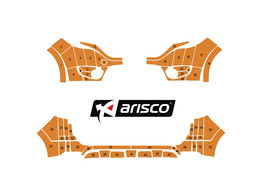 Arisco Pare-chocs Dacia Dokker 2013- Avery Prismatic T7514 Orange sans des capteurs de stationnement