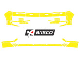 Arisco Bumpers VW Transporter T6 2016 2021 Avery Prismatic T7513 Fluo Yellow with headlight washers