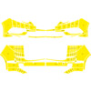 Arisco Bumpers Opel Zafira 2011-2019 Avery Prismatic T7513 Yellow FPS   RPS