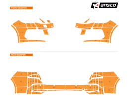 Arisco Pare-chocs Peugeot 308 SW 2014-2021 Avery Prismatic T7514 Orange FPS   RPS