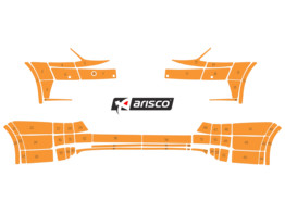 Arisco Bumpers Skoda Octavia Combi 2017-2020 Avery Prismatic W7514 Oranje front PS   rear NPS