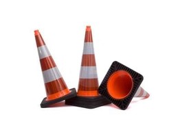 Traffic Cone  4 2kg fully retroreflecting foil red