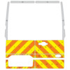 Striping Ford Transit Custom 2019 H1 - Half Chevrons  under windows  T11500 Orange/Yellow/White 10 c