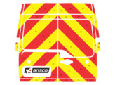 Striping Renault Master/Opel Movano 2013 H2 - Chevrons T7500 Red/Yellow 20 cm - 2 rear doors 270  wi