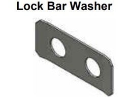 617037G Washer bar  lock  18GA x 1 1/8 x 2