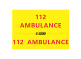 Lettering  112 AMBULANCE   hood and rear doors 