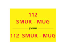 Lettering  112 SMUR-MUG  5 cm tailgate