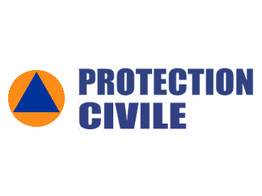Logo   opschrift Protection Civile links   rechts