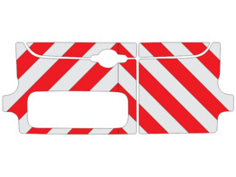 Red/White RA2 10cm Opel Combo Life L1 2021- rear side doors