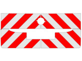 Red/White RA2 10cm Opel Combo Life L1 2021- rear side trunk
