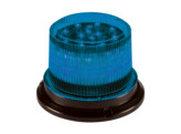 CL199 LED Beacon  12/24 Volt  Permanente Montage  Transparante Lens  Blauwe Leds