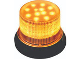 CL199 LED Gyrophare a LED  12/24 Volt  Montage Magnetique  Lentille transparant  Amber Led s