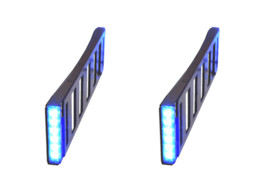 License plate LED warning system Blue   Mounting