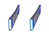 License plate LED warning system Blue   Mounting