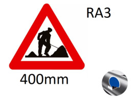 Traffic Sign A31 Class III on magnetic sheet 400mm