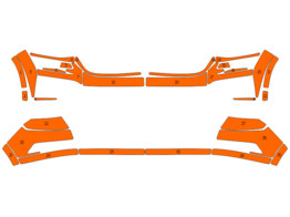 Arisco Bumpers Skoda Kodiaq 2016-2021 Orange  FPS   RPS 