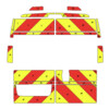 Striping Peugeot Boxer/Fiat Ducato/Citroen Jumper 2014-Chevrons Avery Prismatic T7500 Red/Yellow 20