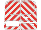 Red/White RA2 10cm Ford Transit Connect 2017- rear side
