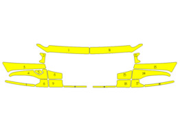 Arisco Front Bumpers Volvo V90 2021- Yellow NPS