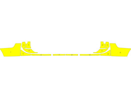 Arisco Achterbumper Volvo V90 2022- Fluo Geel T11513   flitsers PZ Zennevallei