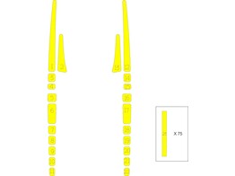 Striping Mercedes Sprinter Box Body - Stroken op maat binnenkant deuren T11513 Geel