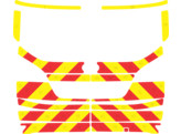 Striping Ford Mondeo 2010 - Chevrons T7500 Rood/Geel 10cm