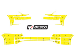 Arisco Sto stangen Skoda Octavia Combi 2017-2020 Avery Prismatic T7513 Fluo Gelb vorn PS   hinten NP