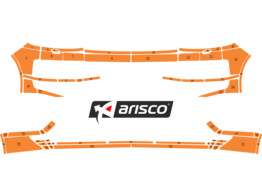 Arisco Bumpers VW Transporter T6 2016 2021 Avery Prismatic T7514 Orange FPS   RPS  with headlight wa