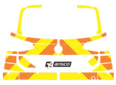 Striping Volkswagen Passat Break 2014 - Chevrons Avery Prismatic T11500 Orange/Jaune 15 cm