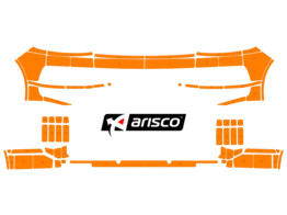 Arisco Bumpers VW Transporter T6 2016 2021 Avery Prismatic Fluo Orange Barn Door