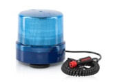 COMET-M LED Beacon  Blue R65  9-32VDC  Magnetic with Spiral cable and Universal plug