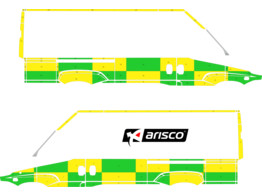 Striping Iveco Daily 2019 L2H2 - Battenburg KIT T1