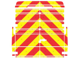 Striping Mercedes Vario 2008 - Chevrons T7500 Rot/Gelb 20 cm