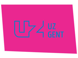 Full color logo  One Way Vision    Laminat  wei er Hintergrund  - 75x52 cm UZ Gent