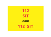 Lettering  112 SIT   hood and rear doors 
