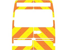 Striping Mercedes Sprinter ancien modele  -2006 /VW Crafter  1996-2006 /VW LT 35 H2 Chevrons Orange/