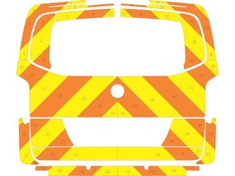 Striping Mercedes V-Class  2019 - Chevrons T11500 Orange/Yellow 15 cm - UZ Gent