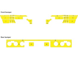 Arisco Bumpers Mercedes Sprinter 2000-2007 Avery Prismatic T7513 Fluo Yellow